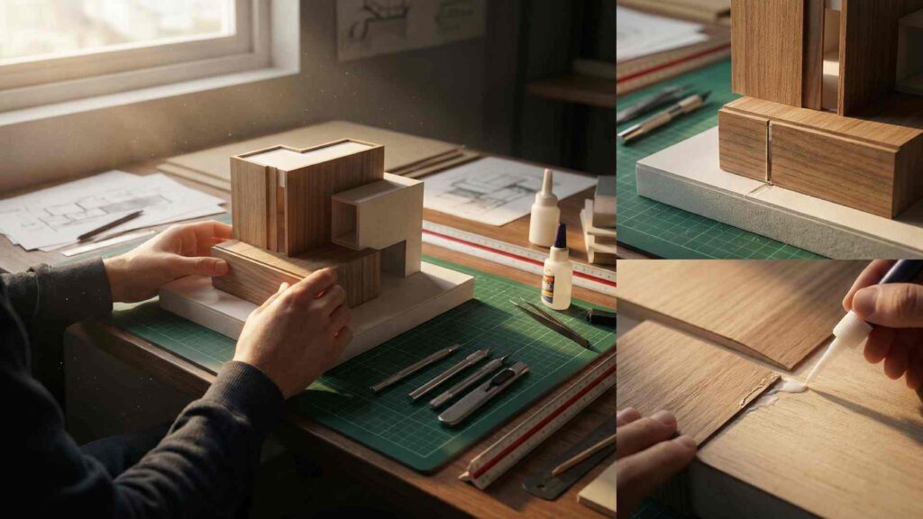 mimari odev icin maket yapiminda puf noktalar 0001